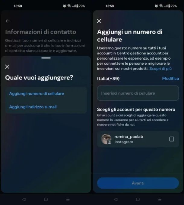 Come mettere il numero di telefono privato su Instagram