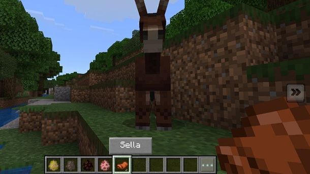 Come usare sella per muli su Minecraft