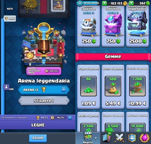 Arena Leggendaria Clash Royale