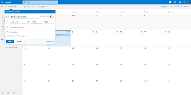 Calendario Outlook