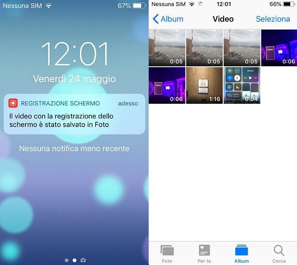 Come registare audio interno telefono iPhone