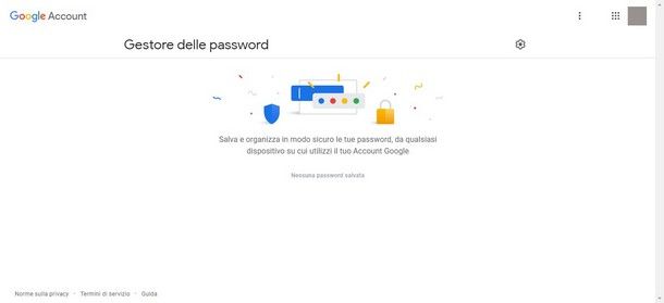 Come cancellare password memorizzate su Google