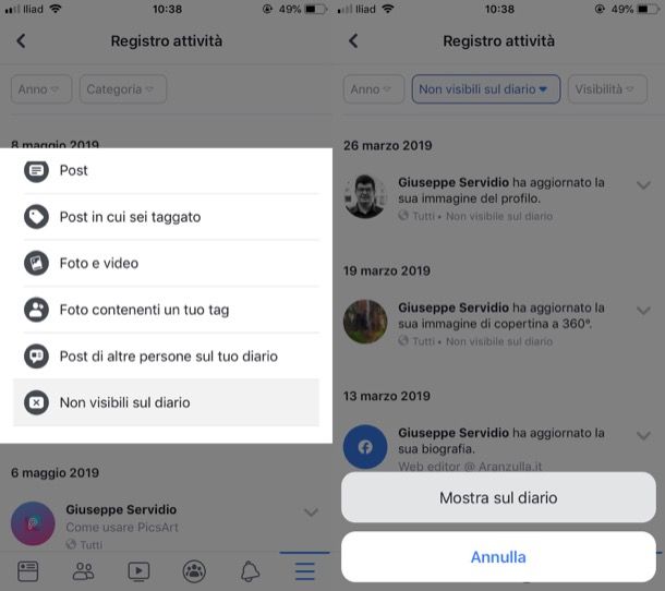 Come vedere messaggi nascosti su Facebook