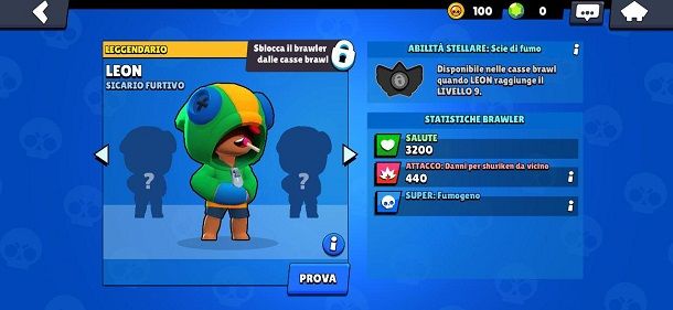 Leon Brawler leggendario Brawl Stars