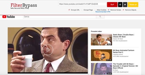 YouTube FilterByPass