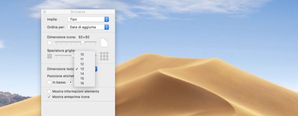 Come cambiare font su macOS