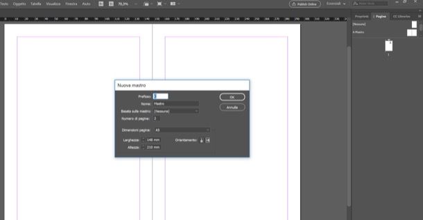 Adobe InDesign Nuova Mastro