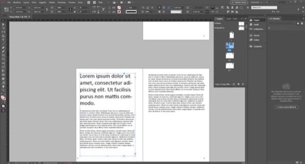 Strumento testo InDesign