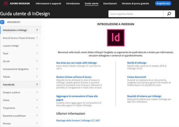 Guida ufficiale InDesign