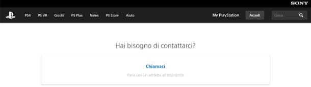 Centro assistenza Sony