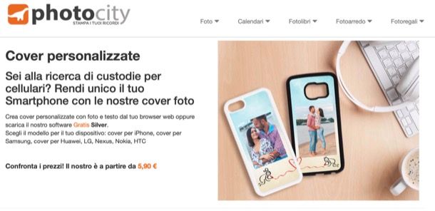 Altri siti per cover personalizzata