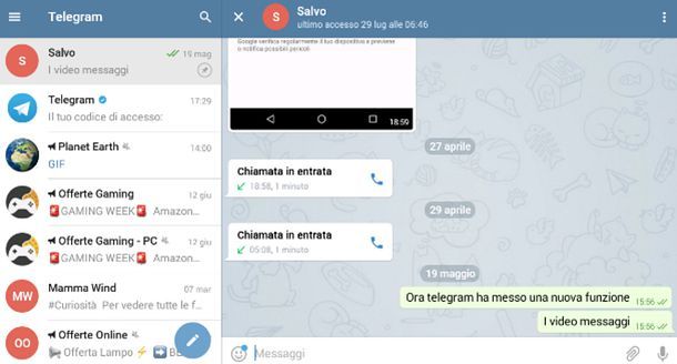 Come continuare una conversazione su Telegram