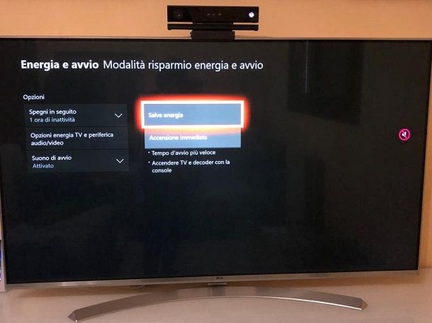 Xbox accensione immediata