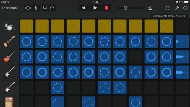 Migliori app iPad per musica GarageBand