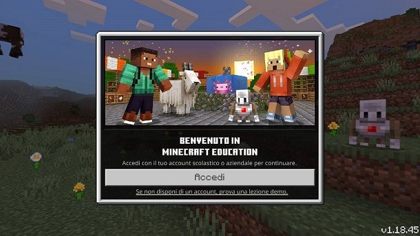 Lezione demo gratuita iPhone Minecraft Education