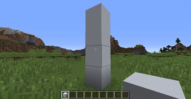 Aereo Minecraft pila verticale
