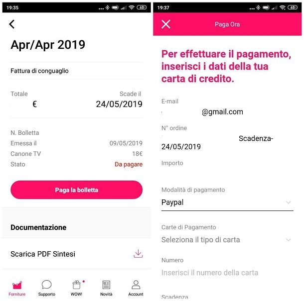 Come pagare bolletta Enel online PayPal