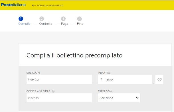 Come pagare bolletta Enel online Poste
