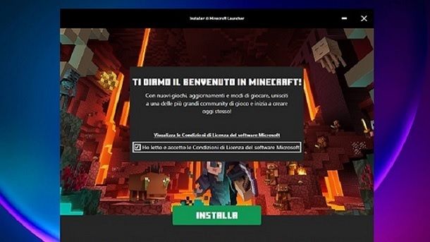 Installare demo Minecraft gratis Java Edition PC Windows