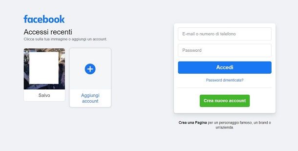 Come cancellare password memorizzate Facebook