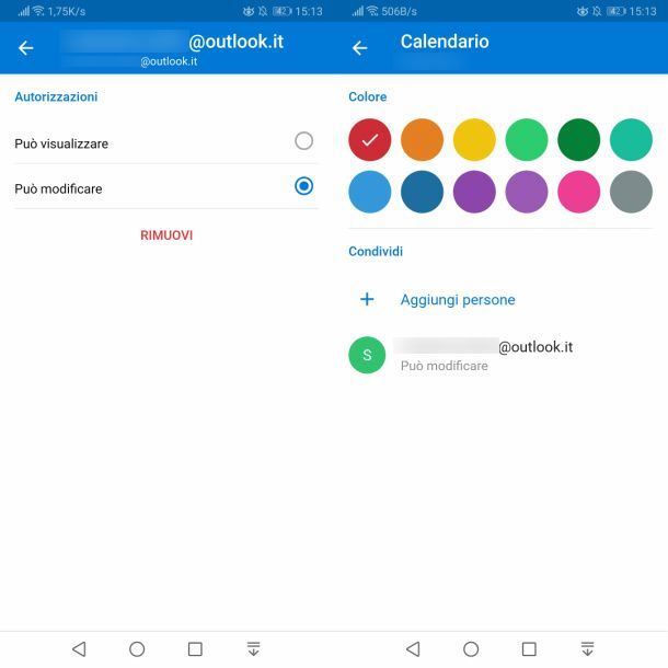 Calendario Outlook Android