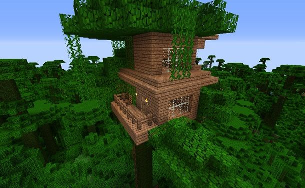 Come costruire una casa sull albero in minecraft for Kit per costruire casa sull albero