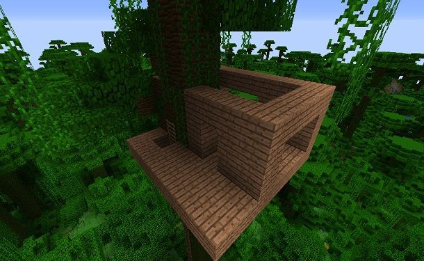 Casa sull'albero struttura base Minecraft