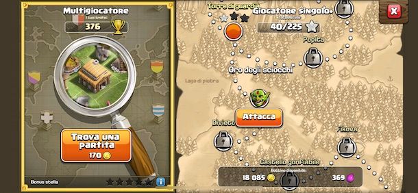 Attaccare su Clash of Clans