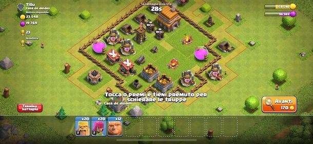 Battaglia su Clash of Clans