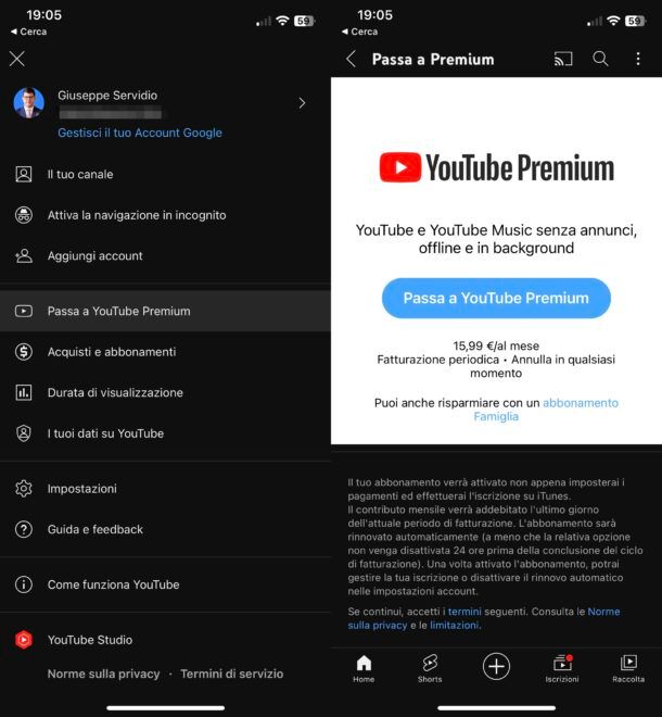 Come provare YouTube Premium gratis su iPhone
