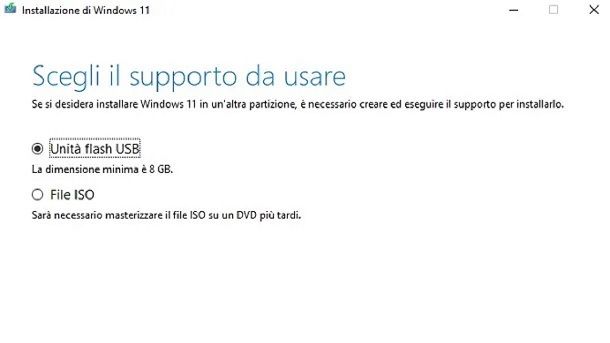 Assistente installazione per le versioni principali di Windows