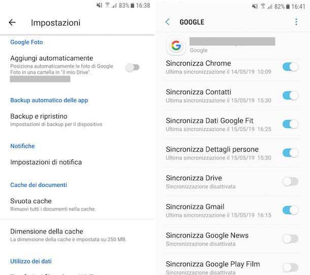 Disattivare sincronizzazione Google Drive su Android