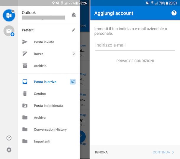 App Outlook Android