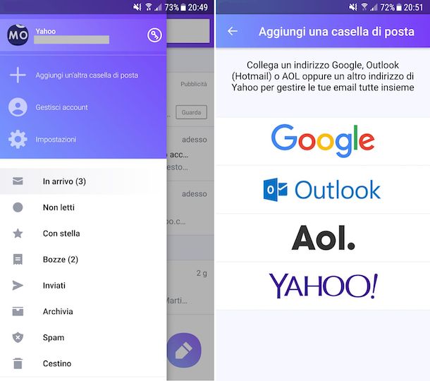 App Yahoo email Android