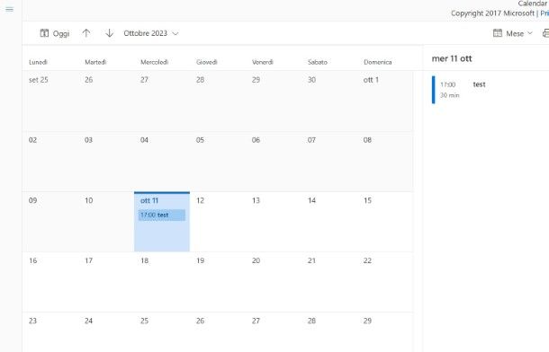 Come condividere calendario Outlook con utenti esterni