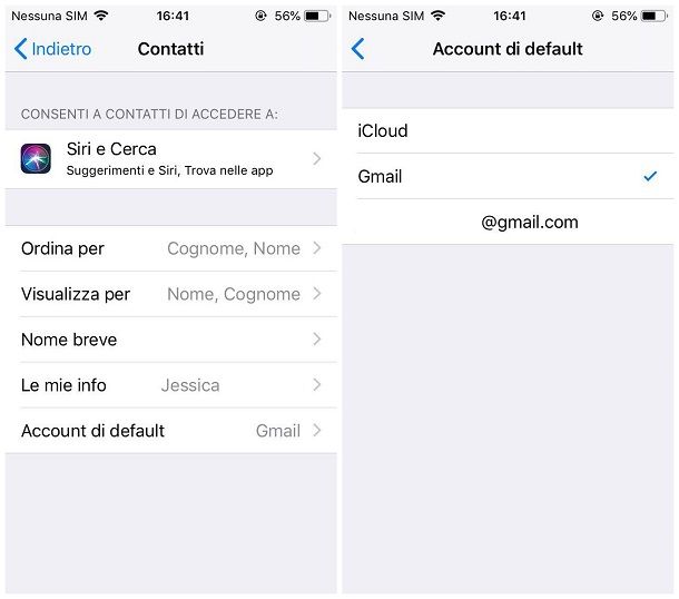 Come impostare account Google predefinito su iPhone e iPad