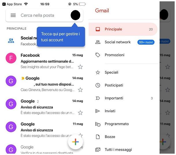 Come funziona Gmail su iPhone
