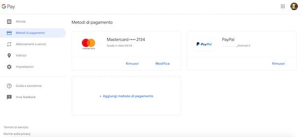 Pagare Google Pay con PayPal