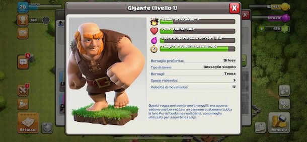 Guerrieri su Cash of clans