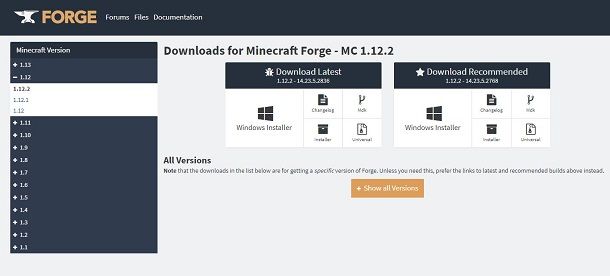 Minecraft forge