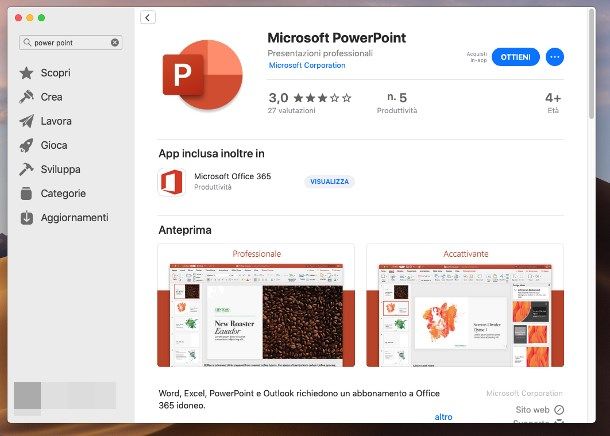 Come installare PowerPoint su Mac gratis - App Store