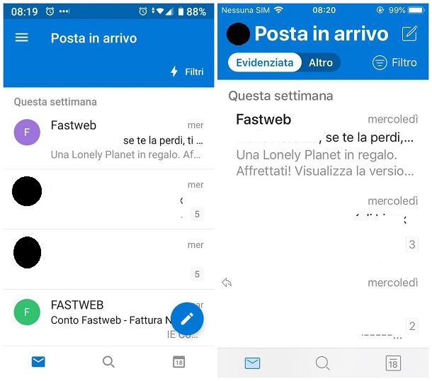 Come ingrandire i caratteri della posta elettronica Outlook