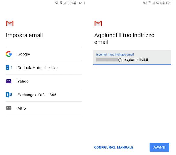 Inviare PEC con Gmail da Android