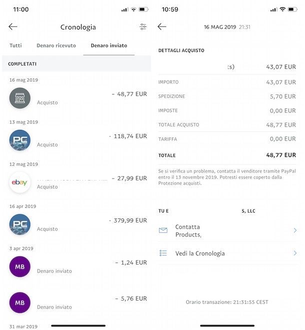 Cancelar pago de PayPal completado