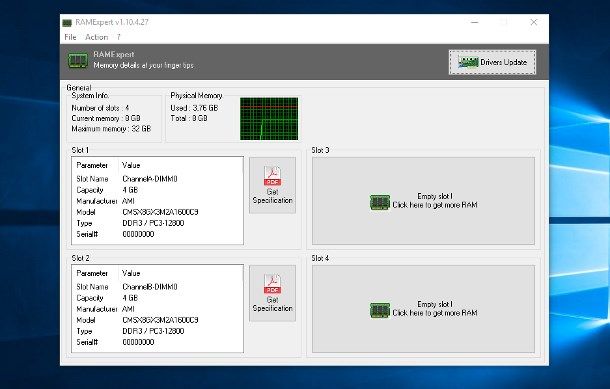 Come sapere quanta RAM supporta il PC