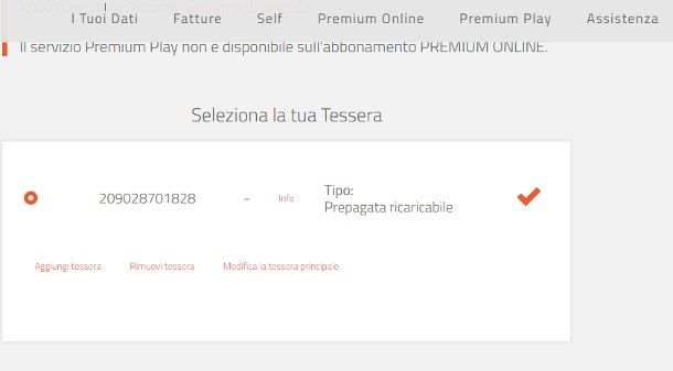 Come dissociare tessera Mediaset Premium