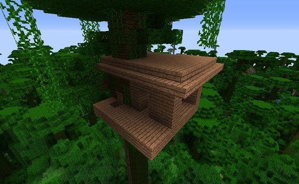 Tetto casa sull'albero Minecraft