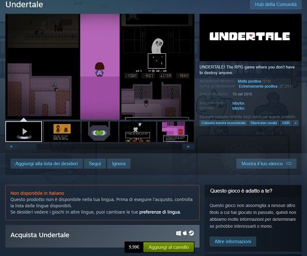 Undertale Steam