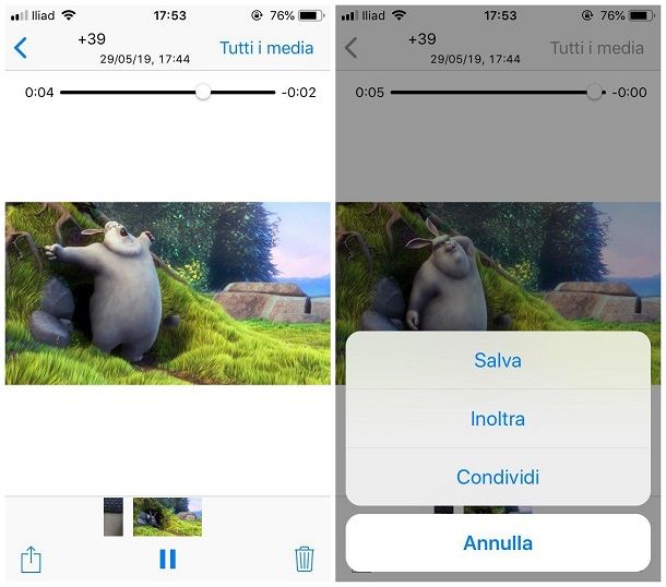 Come salvare video da WhatsApp su iPhone
