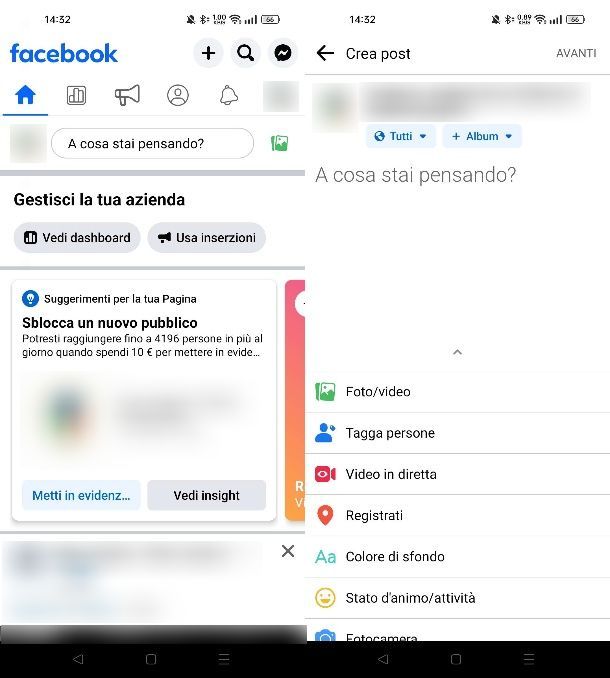 Come pubblicare un post su una pagina Facebook